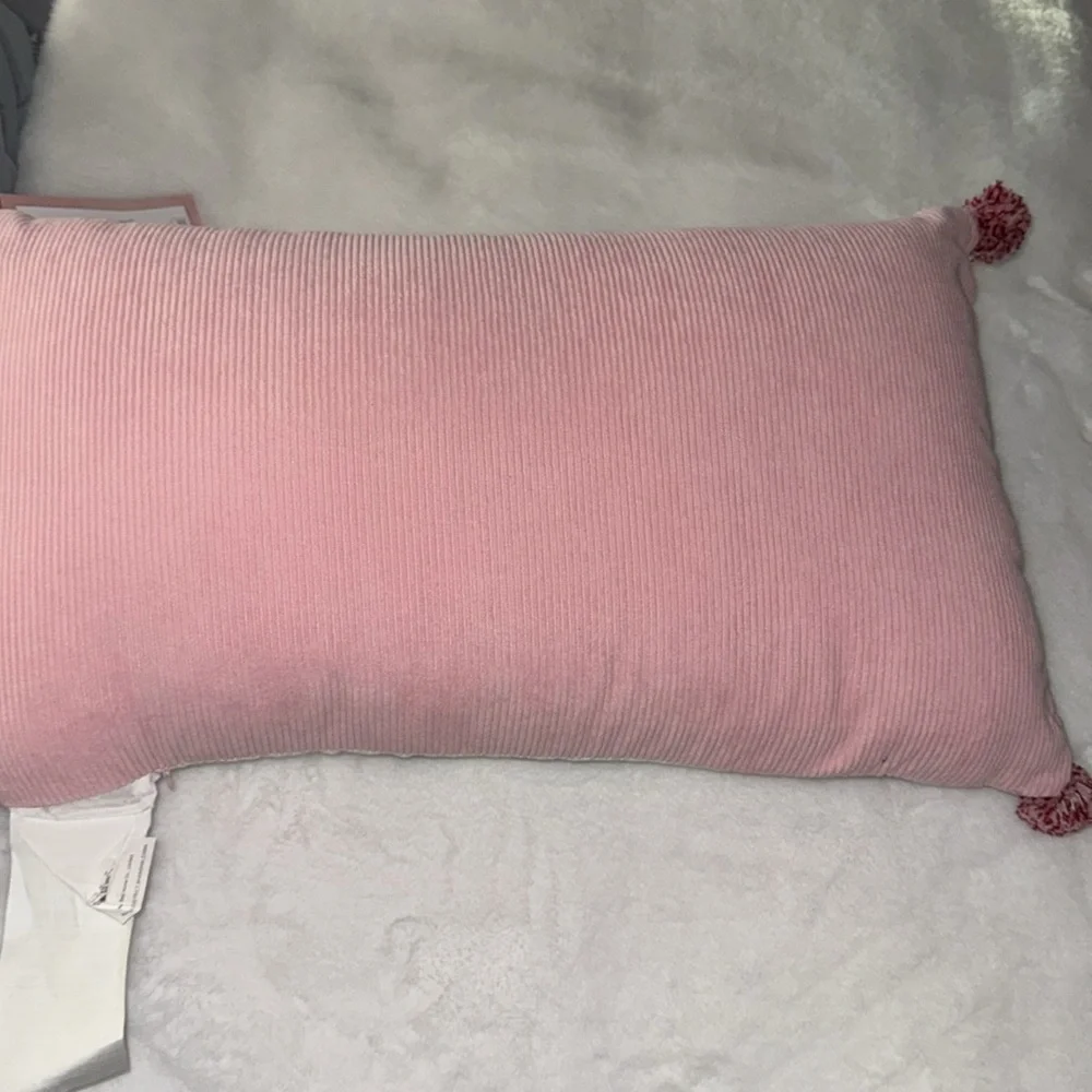 Cupcakes and Cashmere Pastel Christmas Gingerbread House Decorative Throw Pillow